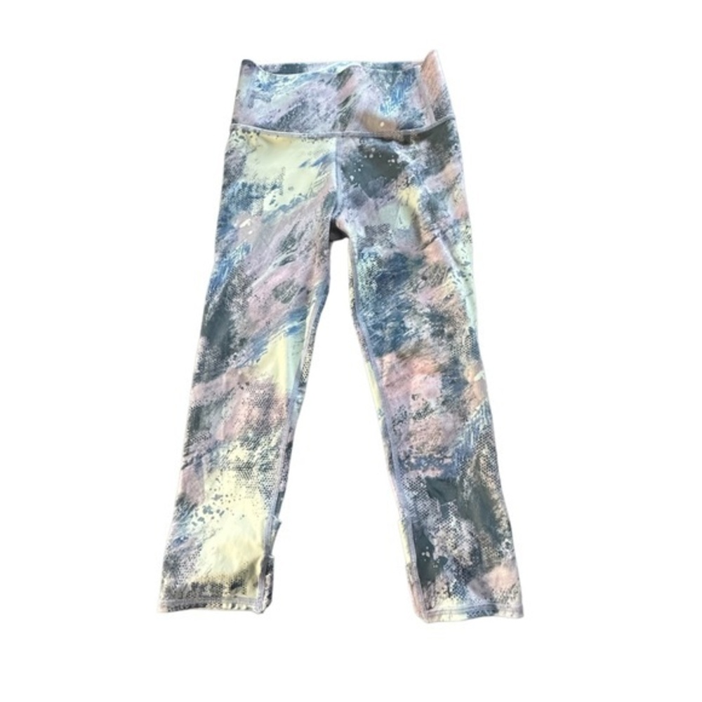 Girl's All in Motion Galaxy Spacedye Wide Waistband Leggings Size 10/12 GUC 5549
